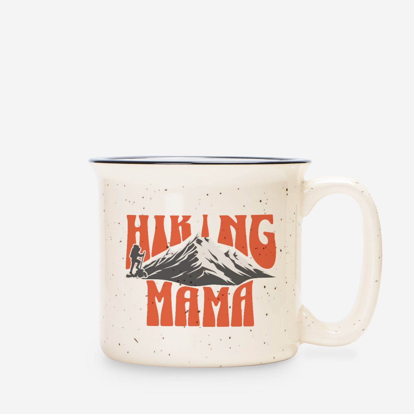 Ceramic Camp Mug Speckled Cream 13oz