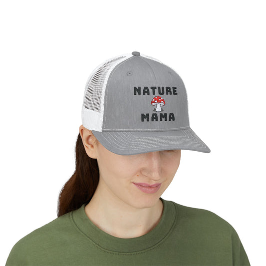 Nature Mama Snapback Embroidery Hat, Camping Gifts, Hiking Lovers Gifts, Van Life Lovers, Women's Hat, Mom Hat, Girlfriend Hat